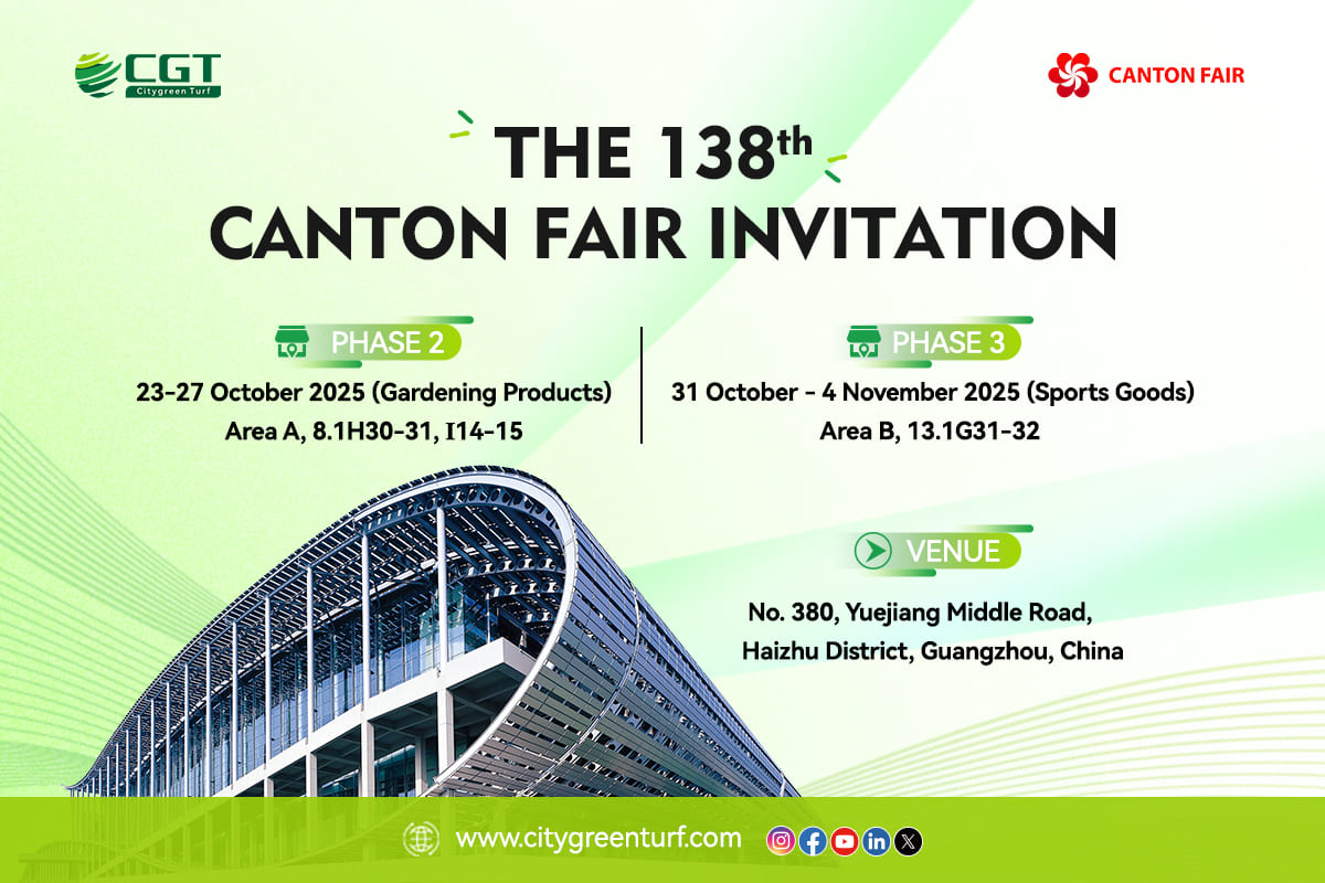 Join CitygreenTurf at the 138th Canton Fair: Explore Advanced FIFA Turf Solutions & Super-Deluxe Garden Turf